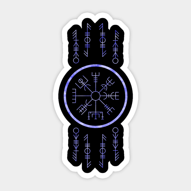 Compass Sticker by JixelPatterns